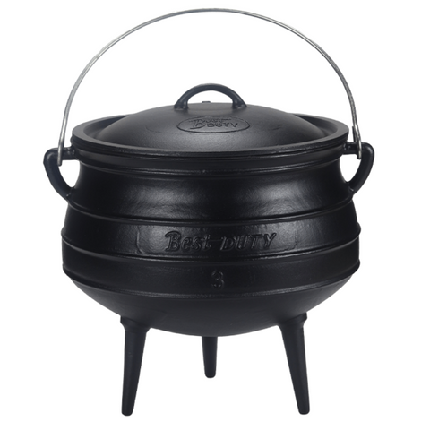 Potjie Pot Size 3 by Best Duty (3 Legs) - Enamel